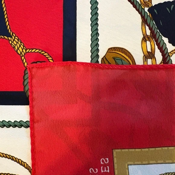 Red and Gold Decorative Scarf